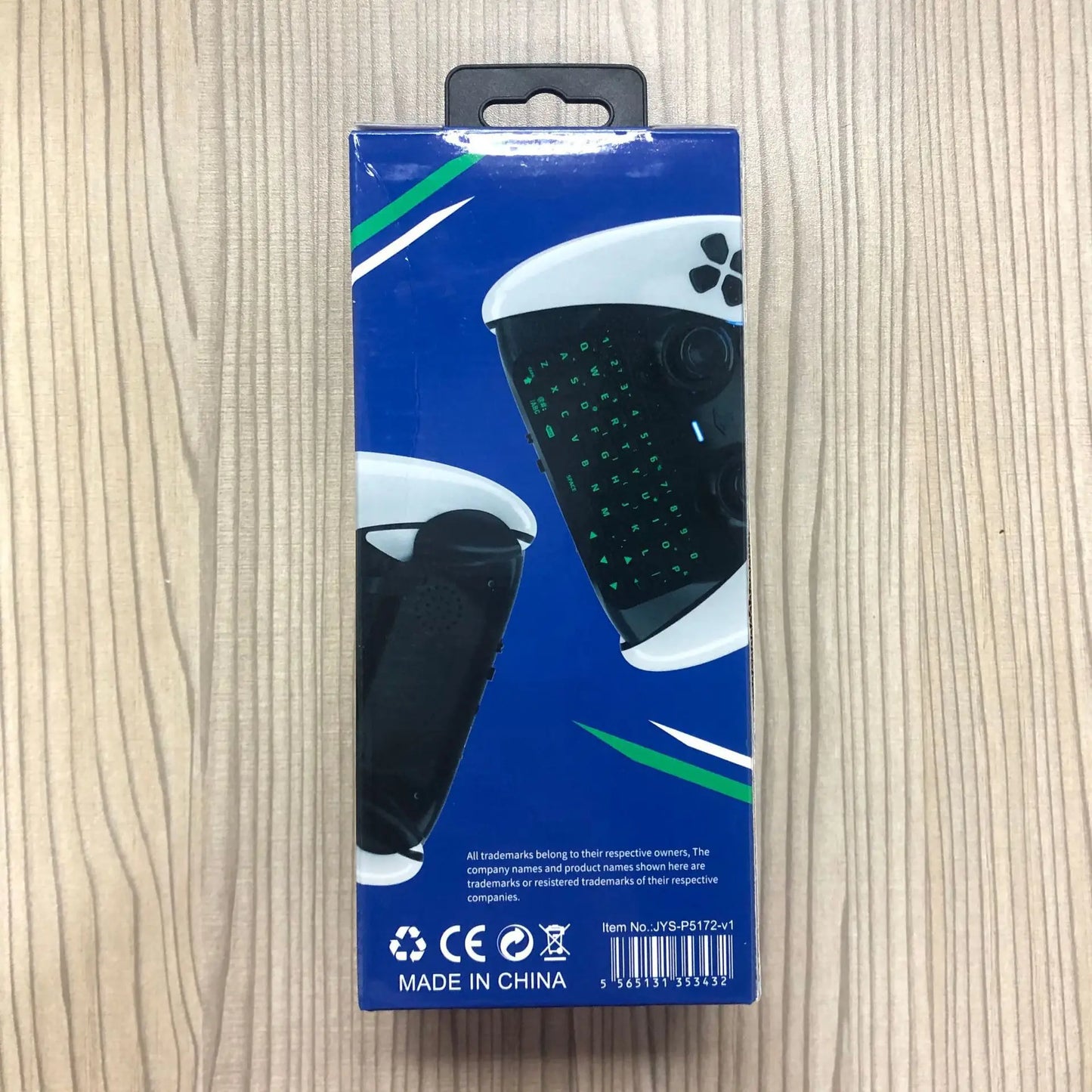 Controller Keyboard Bluetooth-Compatible Wireless Keyboard Green Backlight Built-in Speaker for PS5 Elite Handle