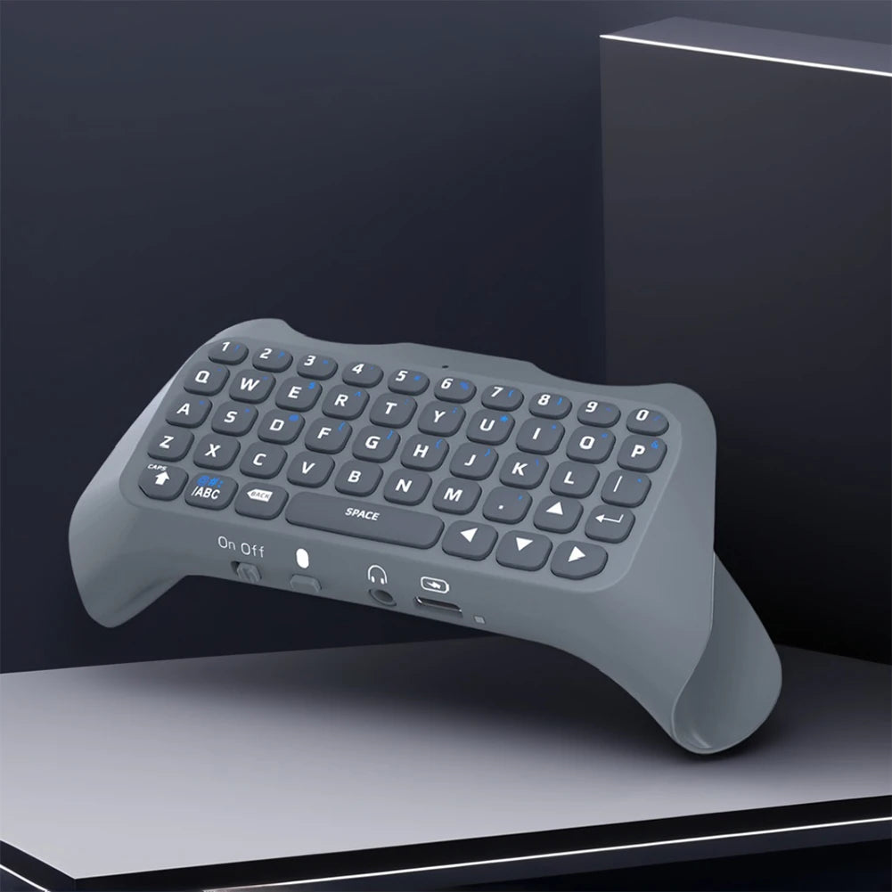 Wireless Controller Keyboard Bluetooth-Compatible 3.0 Controller Chat Pad 3.5mm Gaming Handle Keyboard for PS5 Gamepad