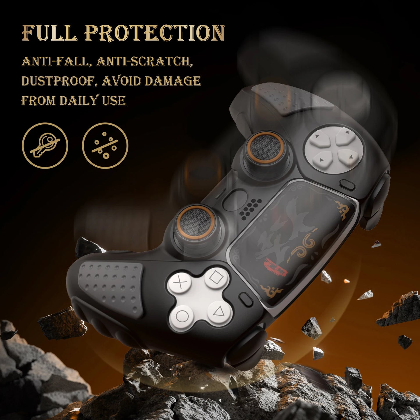IINE SILICONE PROTECTIVE CASE SET for PS5 CONTROLLER