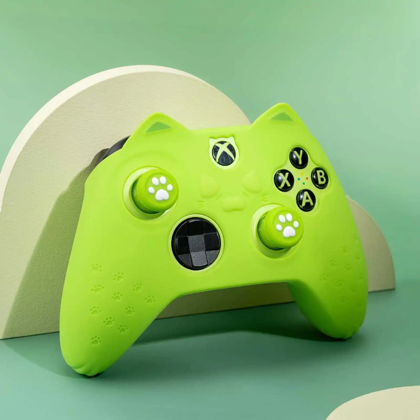 GeekShare Protective Case for Xbox Series X Controller Soft Silicone Cover Skin,Controller Skin+Customized Sticker+2*Thumb Grips