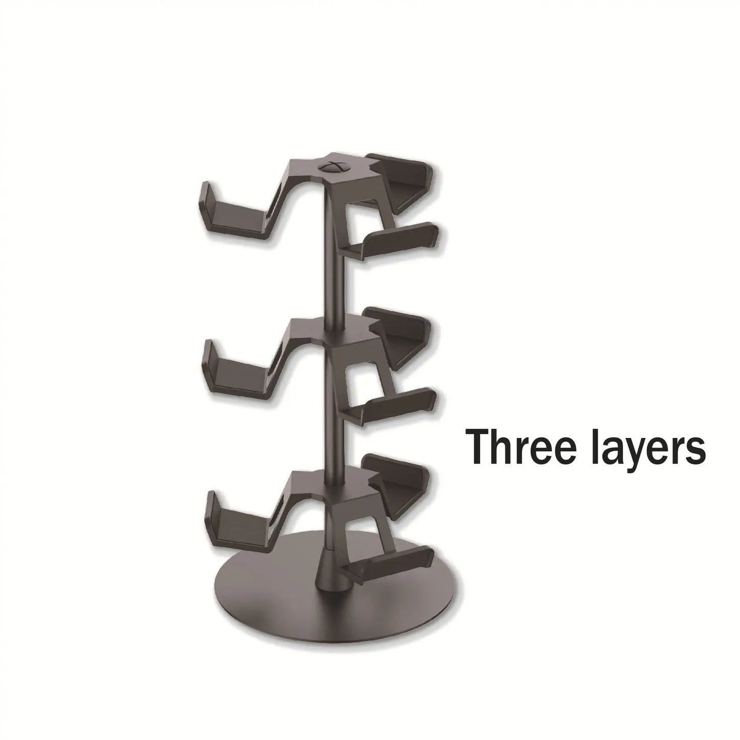 3-Tier Game Controller Stand, Holds 12 Controllers, Black Controller Organizer Compatible For PS5,4/One/Switch Pro