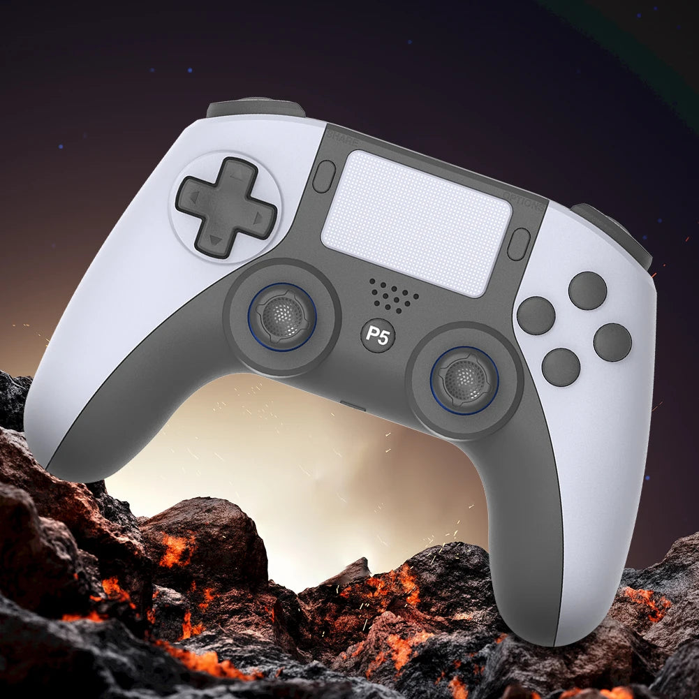 Wireless Gamepad For PS5 PS5 Slim PC Bluetooth4.0 Gaming Controller Dual Vibration Controller 6 Axis Gyro/Turbo Joystick Gamepad