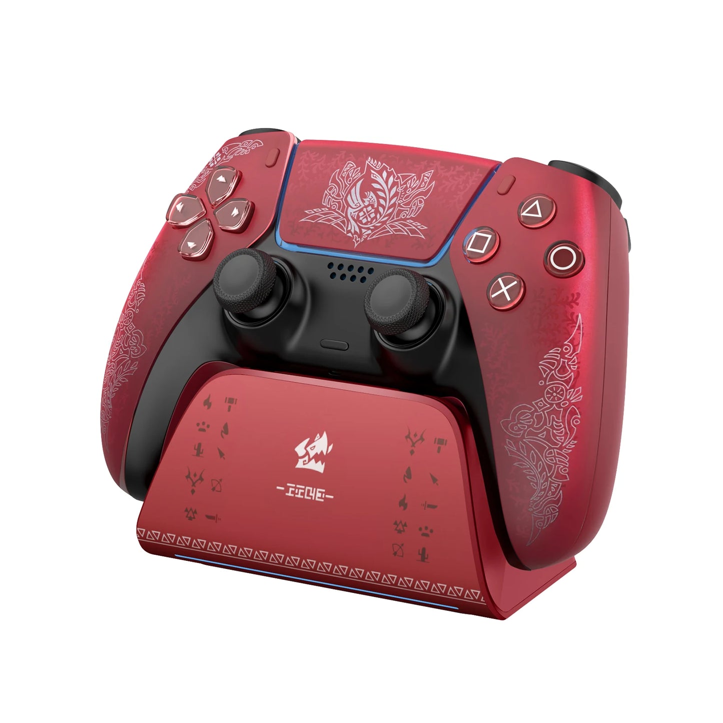 IINE Charging Station for PS5 Controller, Anti-slip Design, LED Indicator, Overcharge Protection, Fast Charging