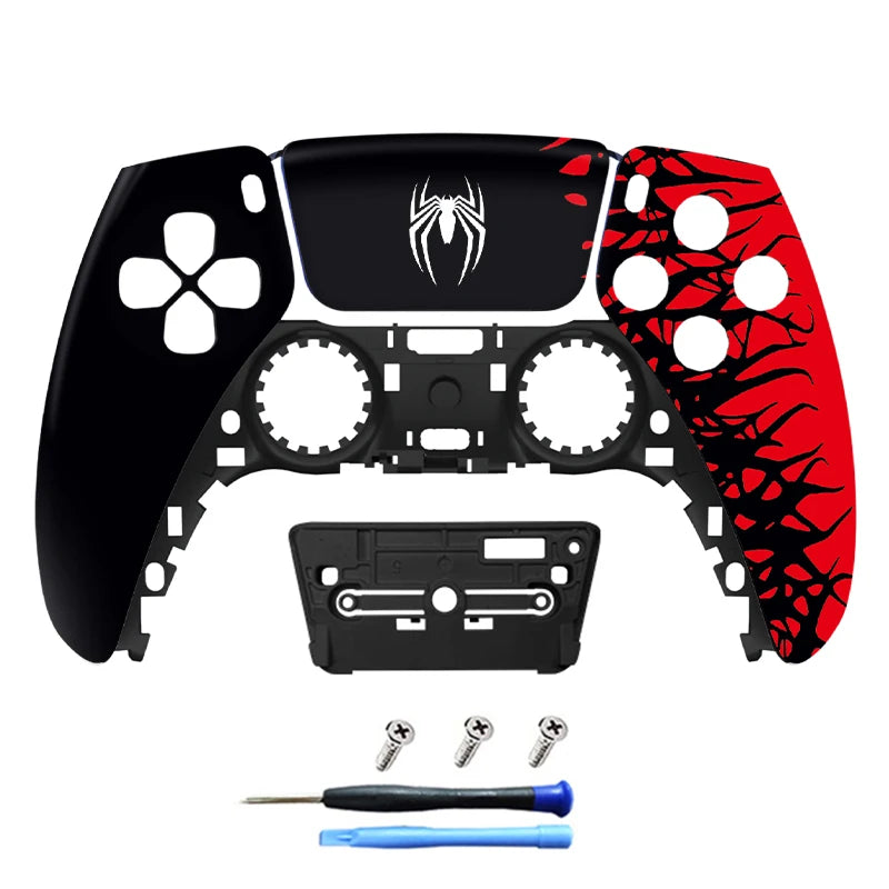 Redesigned and replaced front shell touchpad compatible with PS5 controller BDM-010, 020, 030, 040, 050-James、Jinx pattern