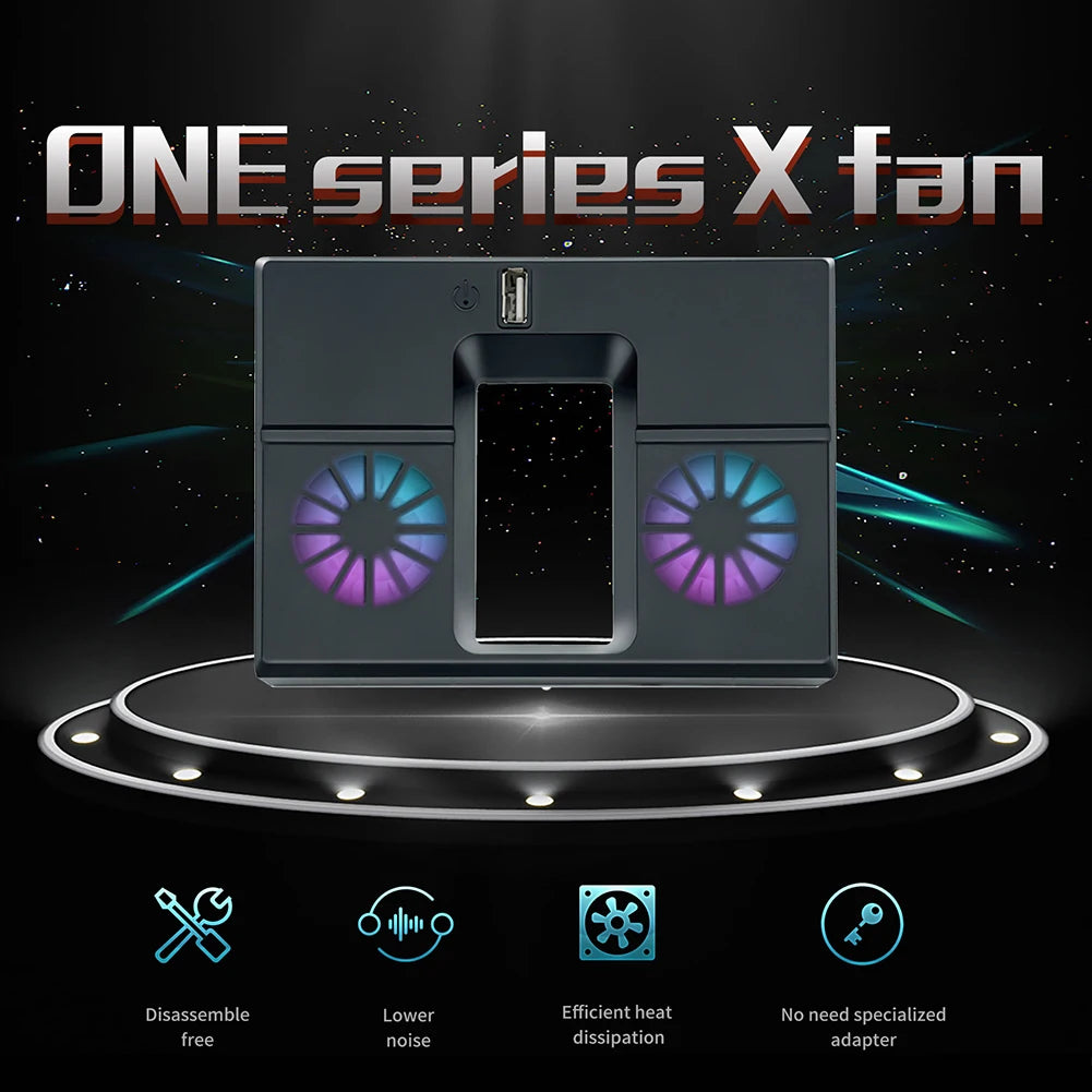 Cooling Fan for Xbox Series X Vertical Cooling Stand Cooling System with Colorful RGB Lights &  USB Port for Xbox Series X