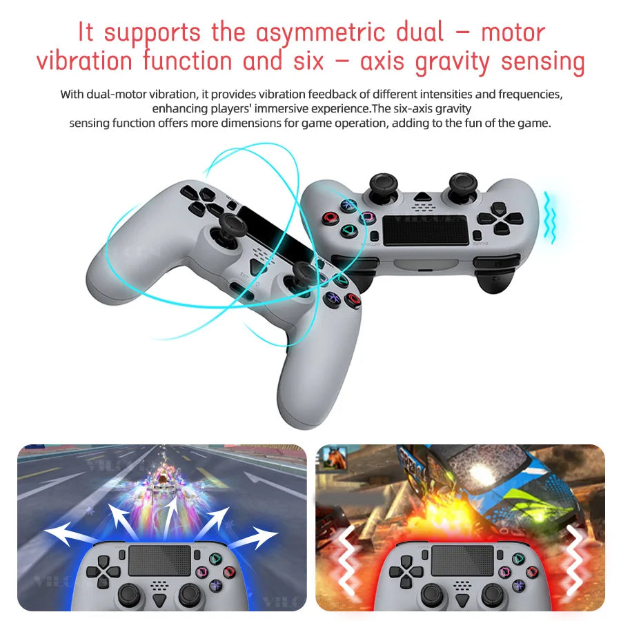 Wireless Gamepad for PS5 Bluetooth-compatible Game Controller for Playstation 5/PS5 Slim/PS5 Pro Joystick with Macro Programming