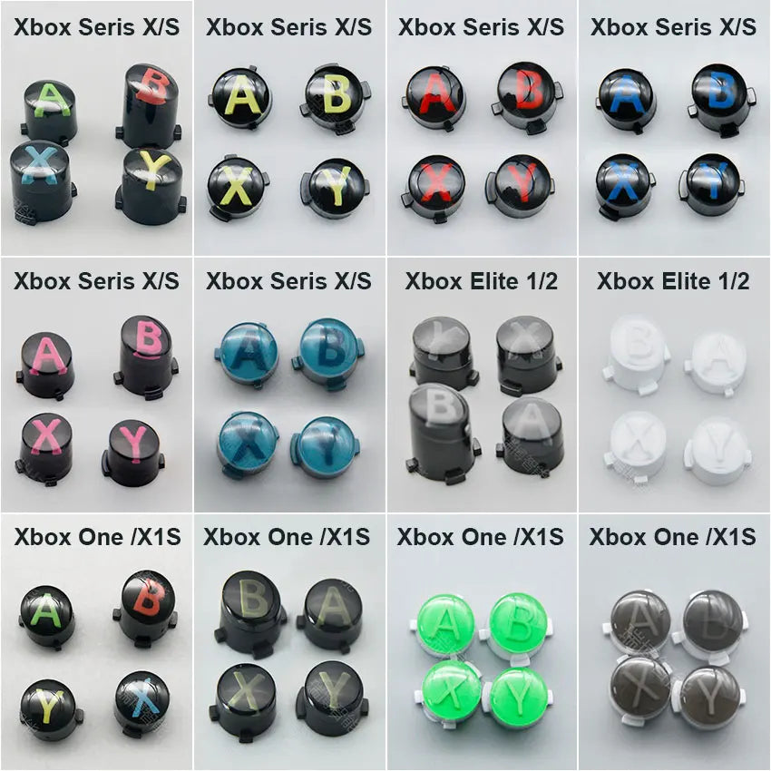 For XBOX Series X S Wireless Controller Replacement ABXY Button kit For Xbox One S X1S Elite 1 2 Gamepad Buttton Set Accessories