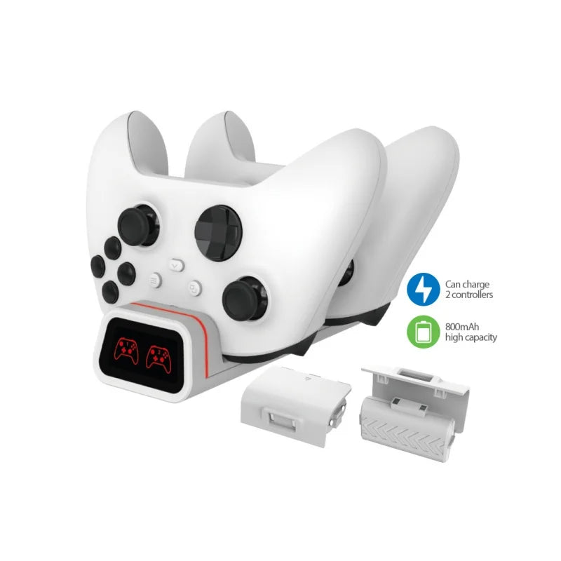 FOR XboxOne Console Dual Wireless Controller with Charging Dock Compatible with XboxSeries S X Controller Charger