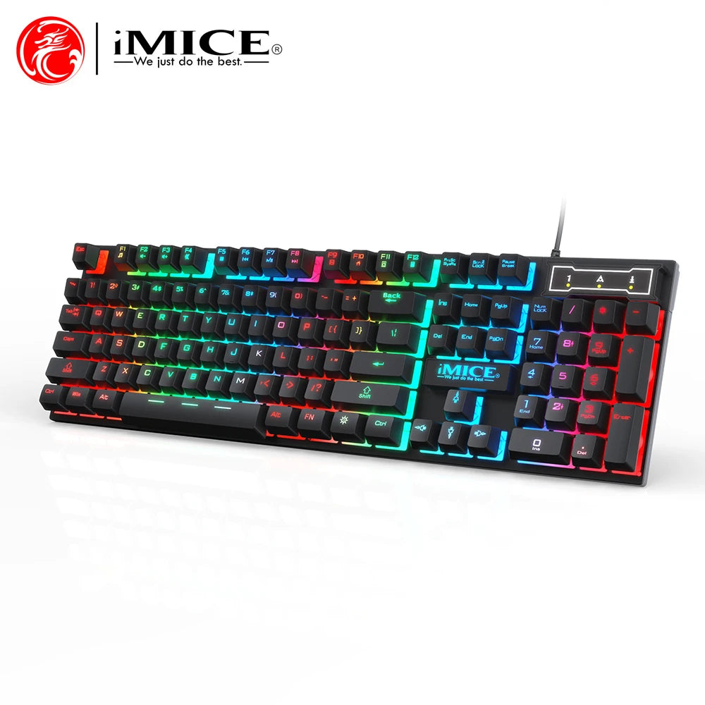 104 key Backlit Mechanical Keyboard Wired Gaming Keyboard waterproof Luminous keyboard And Mouse Set for Gamer PC Laptop Office