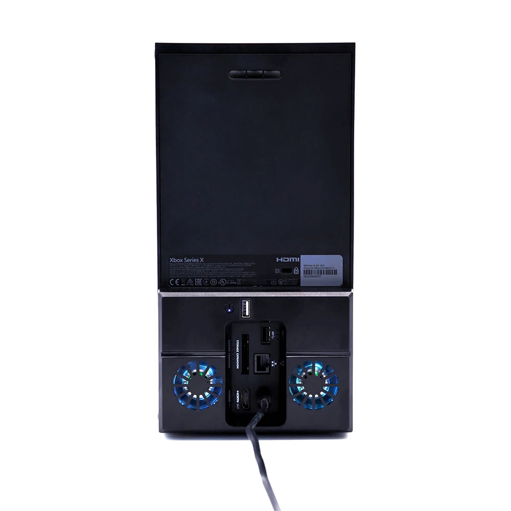 Cooling Fan for Xbox Series X Vertical Cooling Stand Cooling System with Colorful RGB Lights &  USB Port for Xbox Series X