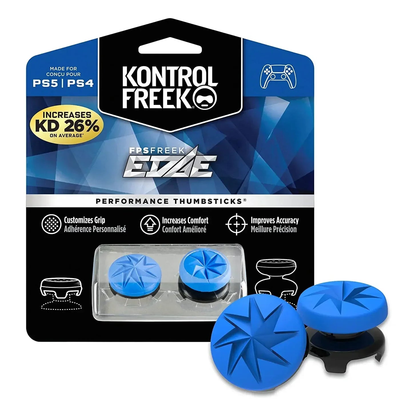 Freek Galaxy thumb grips with high performance for Playstation4 Playstation5 analog joystick controller in medium range shooting