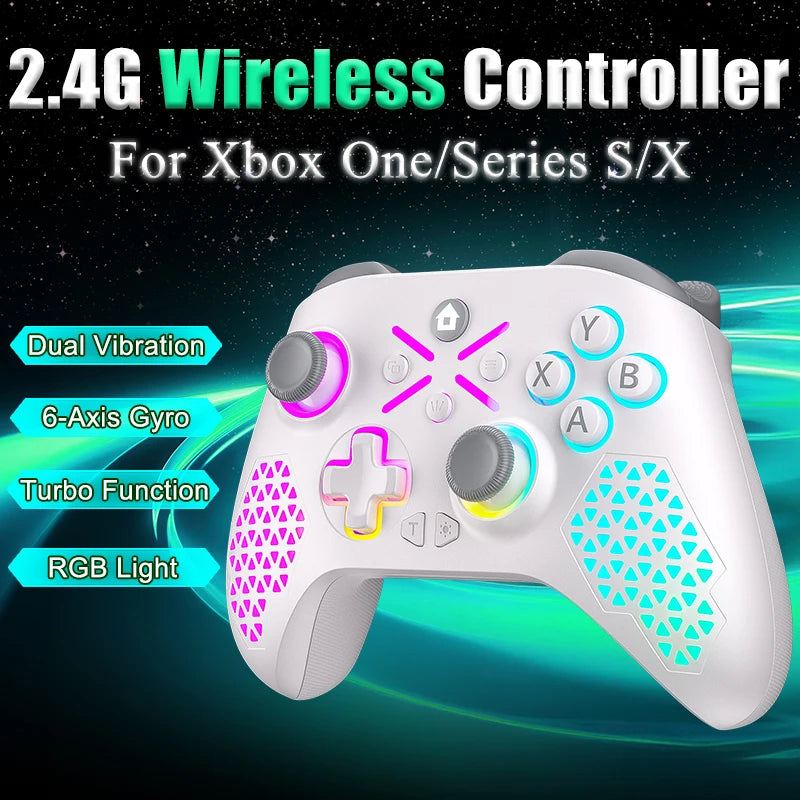Game Controller For XBOX ONE ,XBOX SERIS S,X Gaming Joystick  2.4G Wireless Controllers Handle PC Control Windows 7/8/10 Gamepad