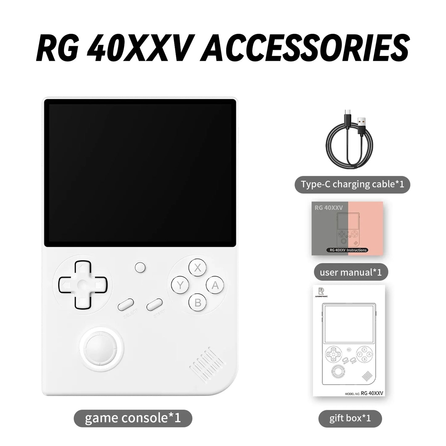 AMPOWN ANBERNIC RG40XX V Handheld Game Players 4.0''IPS Linux Video Retro Game Console Portable Gaming Console Spelcomputer Met