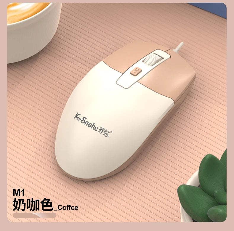 K-snake KM300 Wired Keyboard and Mouse Set USB Ergonomic Desktop Laptop Keyboard and Mouse Home Office