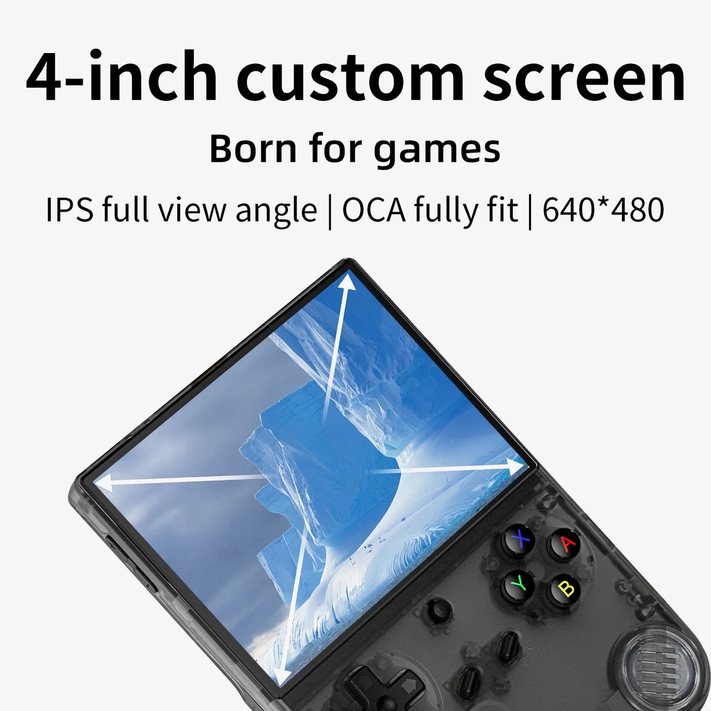 AMPOWN ANBERNIC RG40XX V Handheld Game Players 4.0''IPS Linux Video Retro Game Console Portable Gaming Console Spelcomputer Met