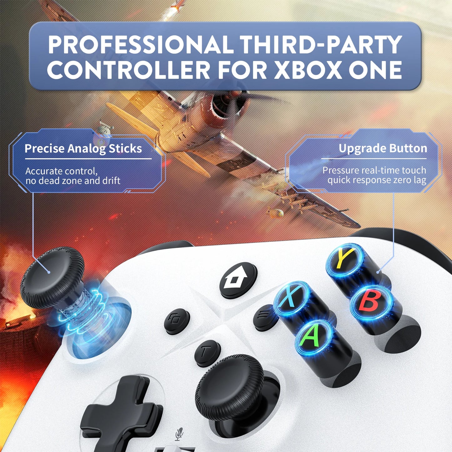 Game Controller For XBOX ONE ,XBOX SERIS S,X Gaming Joystick  2.4G Wireless Controllers Handle PC Control Windows 7/8/10 Gamepad