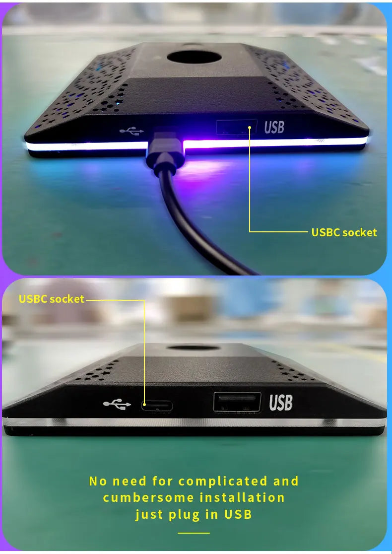 USB LED Lights Gaming Headset Stand RGBIC Lights Gaming Headset Stand Decoration Gaming For Gaming Room Accessories New