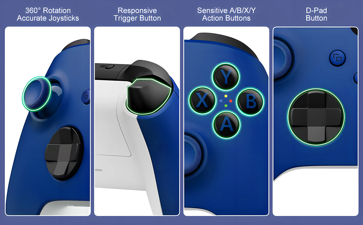 Xbox One Controller 2.4G Wireless Game Controller For Xbox one Series X/S With 2.4G Adapter Receiver For Windows PC Gamepad Gift
