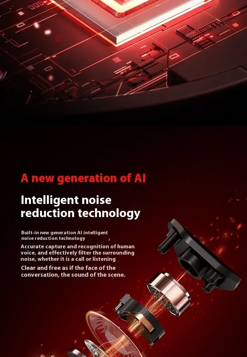 MCHOSE S9 Pro E-sport Gaming Headphone 3-mode Wireless Aluminum Alloy AI Noise Reduction Gaming Headset Gaming Accessory Custom