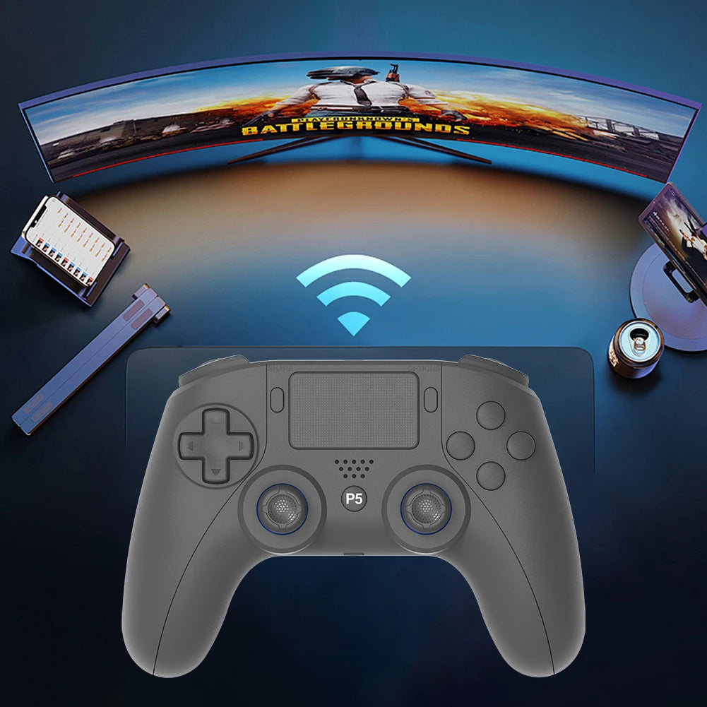 Wireless Gamepad For PS5 PS5 Slim PC Bluetooth4.0 Gaming Controller Dual Vibration Controller 6 Axis Gyro/Turbo Joystick Gamepad