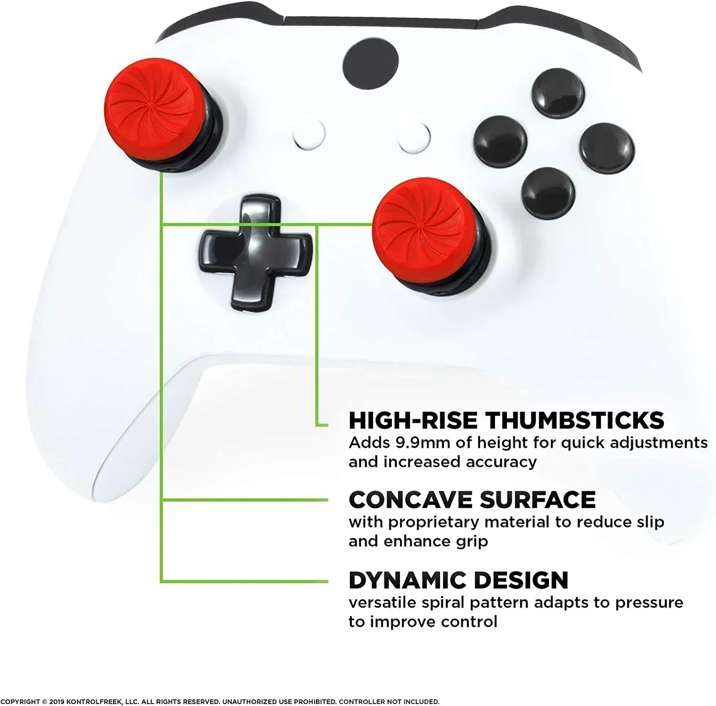 Freek Galaxy Performance Thumb Grip Caps Silicone Analog Stick Protect Non-Slip Cap Cover For Xbox one Series S/X Controller