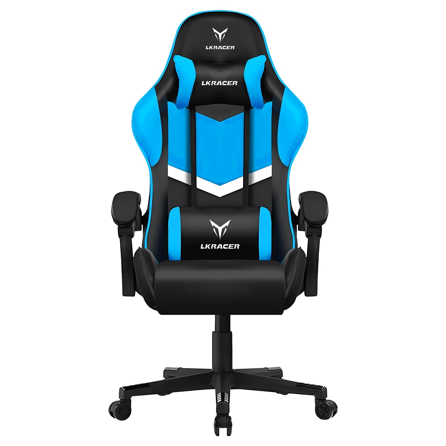 LUCKRACER Gaming Chair, Massage Ergonomic Computer Chair with Lumbar Support High Back Height Adjustable Gaming Chair