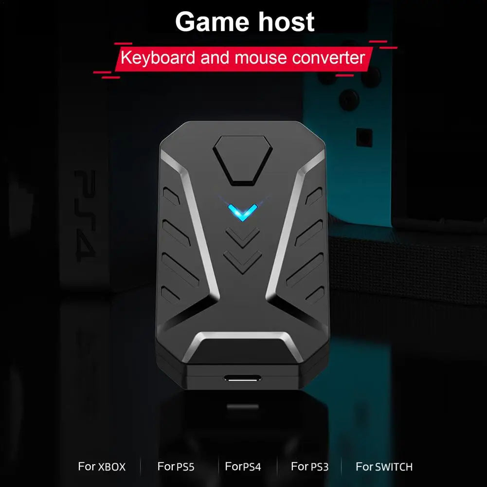 Wired Mechanical Backlight Keyboard And RGB Mouse Converter Combo Set With Rainbow Backlight For PS4/PS5/switch//X/S