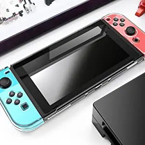 Case Compatible with Nintendo Switch Dockable Clear Protective Case Cover for Nintendo Switch and Joy-Con Controller