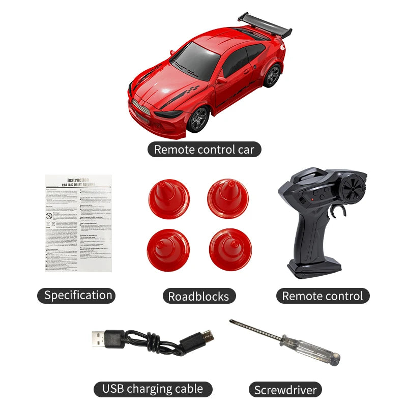 Mini Drift Rc Car High speed 1/64 4WD 2.4G Remote Control Car Four Wheel Drive Radio Controlled Mini Racing Model Boy Toy Gifts
