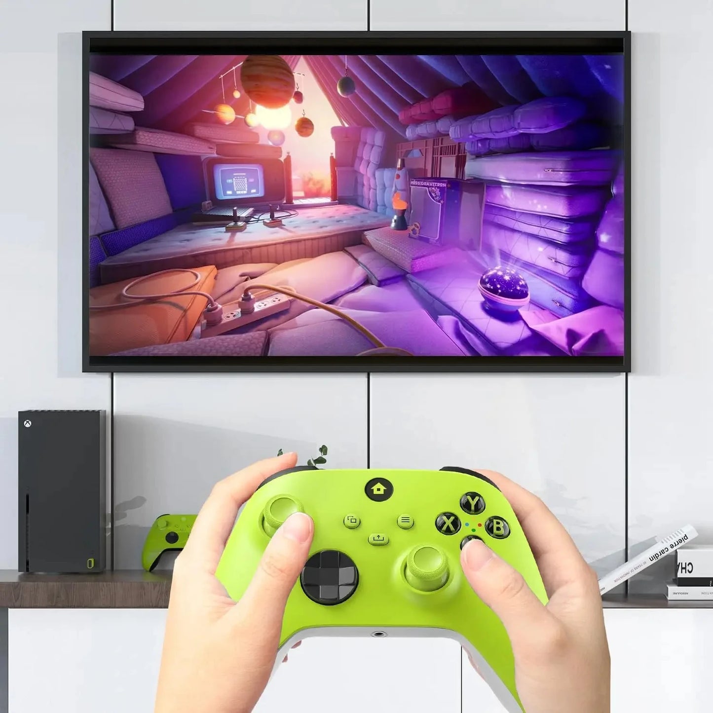 2025 New Wireless Controller Compatible with Xbox One, Xbox Series X/S, Xbox One X/S, PC with 2.4GHz Wireless Adapter Gamepad