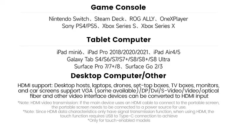 15.6 Inch 4K AMOLED Touch Screen Portable Monitor 3840*2160P 400Nit HDR 100000:1 1MS Gaming Display For PC Laptop Phone PS5 Xbox