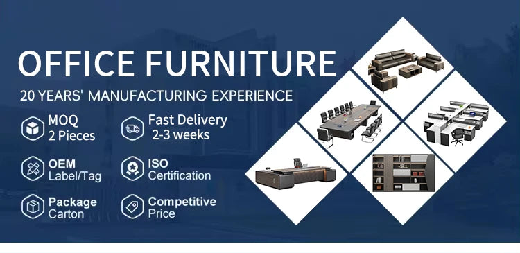 Modern And Luxury Light-Atmospheric Boss's Desk Simple And Elegant Office Supervisor's Desk Made Of Wood Modular