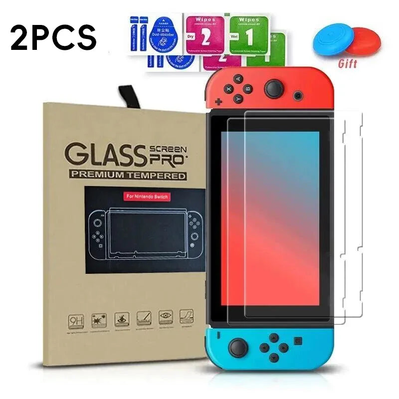 HD Tempered Glass for Nintendo Switch Screen Protector Compatible Nintendo Switch Clear Transparent 9H Protective Film