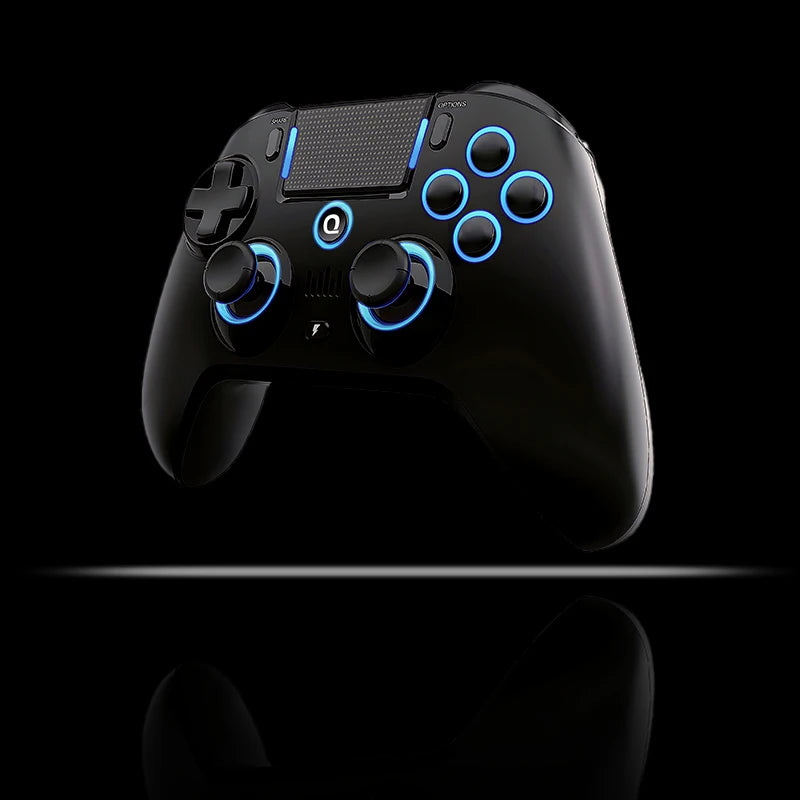 Original QRD Spark N5 Wireless Controller for PS5 PS4 PS3 IOS Android PC Hall 9-color LED lights Vibration effect PS4 Gamepad