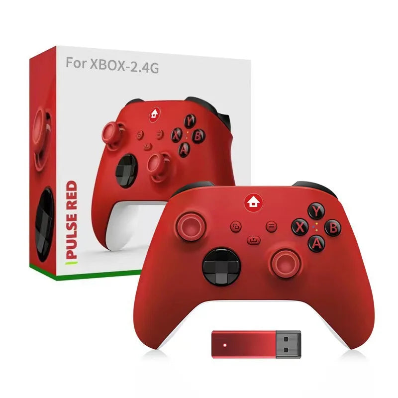 Upgraded 7 Colors RGB Wireless Controller XB023 for XBOX,Steam,Windows with Dual Vibration ,AUTO TURBO Function&Programmable