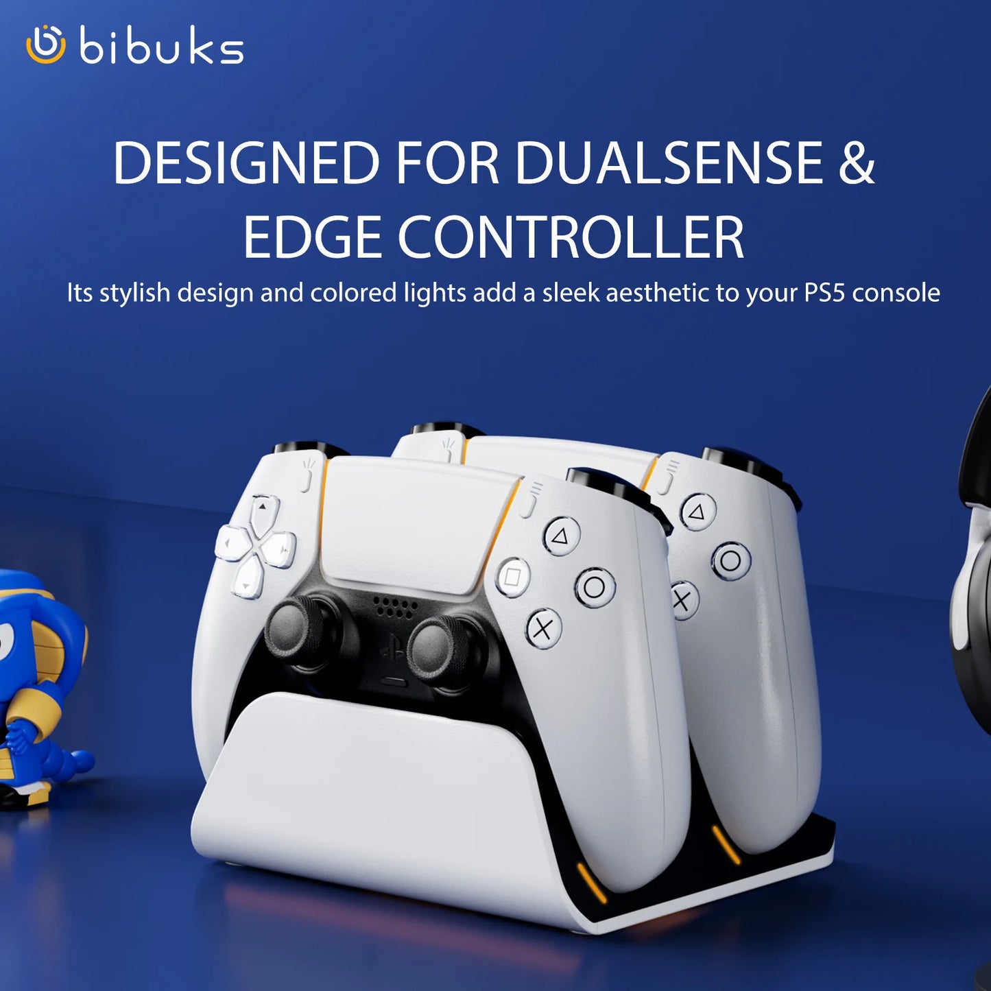 PS5 Controller Charger  Fast Charging Station For PlayStation5 Wireless Game Controllers Charging Stand Accessories