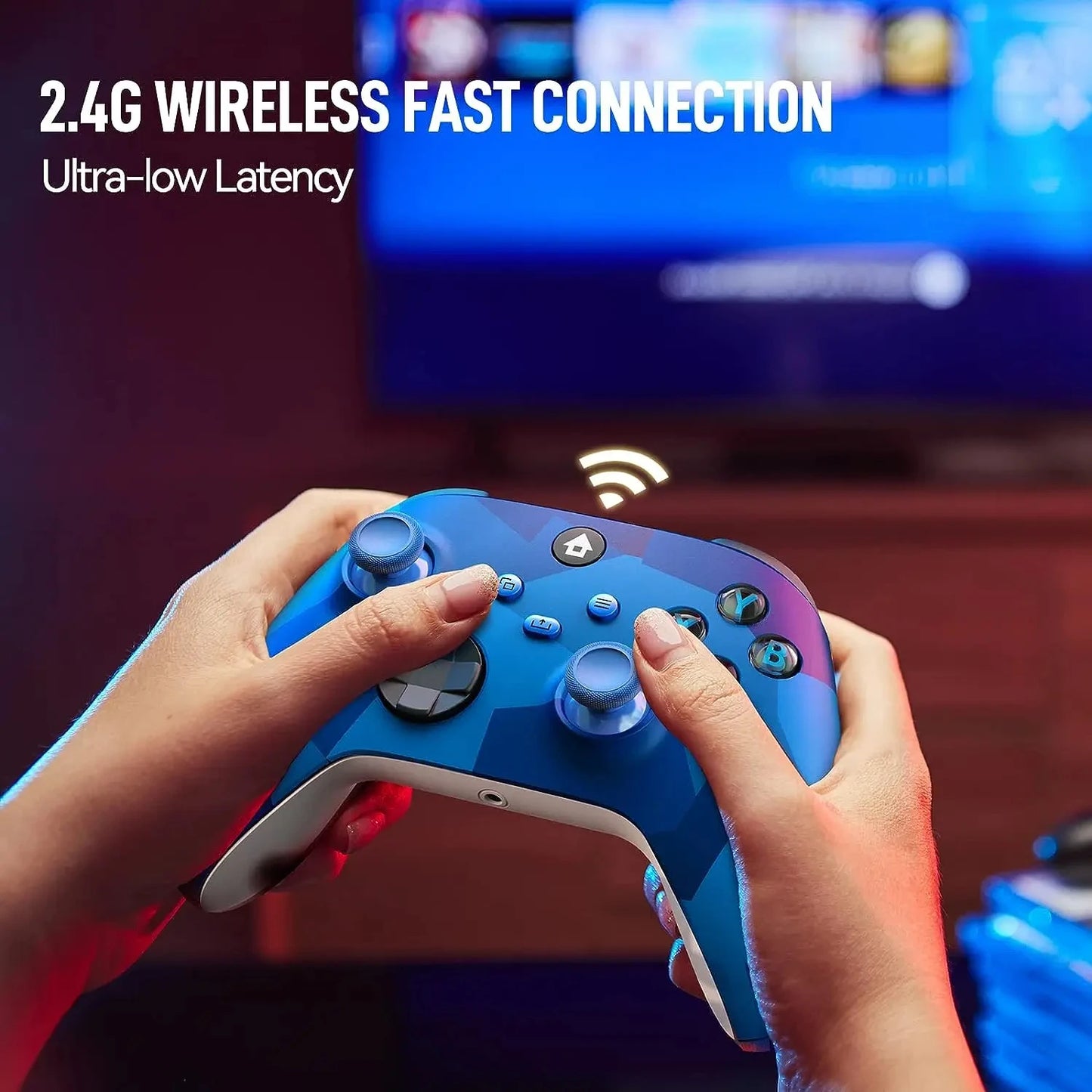 2025 New Wireless Controller Compatible with Xbox One, Xbox Series X/S, Xbox One X/S, PC with 2.4GHz Wireless Adapter Gamepad