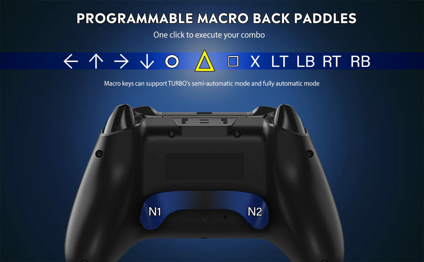 Original QRD Spark N5 Wireless Controller for PS5 PS4 PS3 IOS Android PC Hall 9-color LED lights Vibration effect PS4 Gamepad
