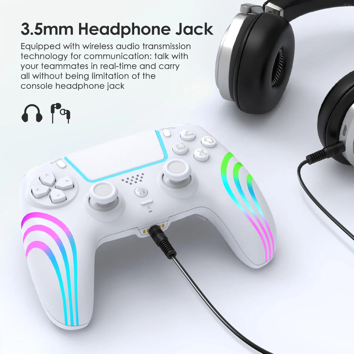 Playstation 5 Controller For Ps5/Ps5 Pro/Ps5 Slim With Hall Joystick Dual Vibration Wireless Bluetooth Gamepad Turbo Programming