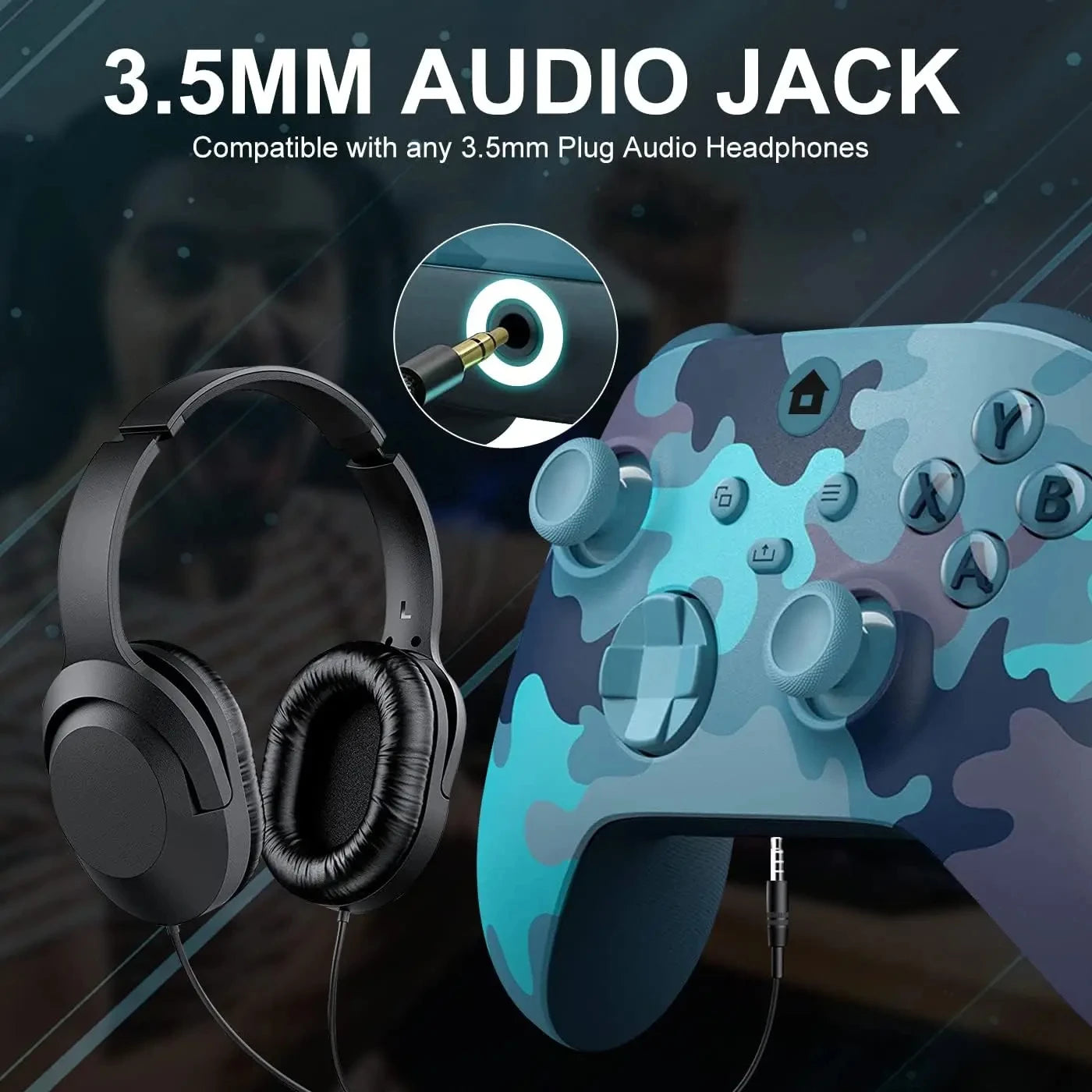 2025 New Wireless Controller Compatible with Xbox One, Xbox Series X/S, Xbox One X/S, PC with 2.4GHz Wireless Adapter Gamepad