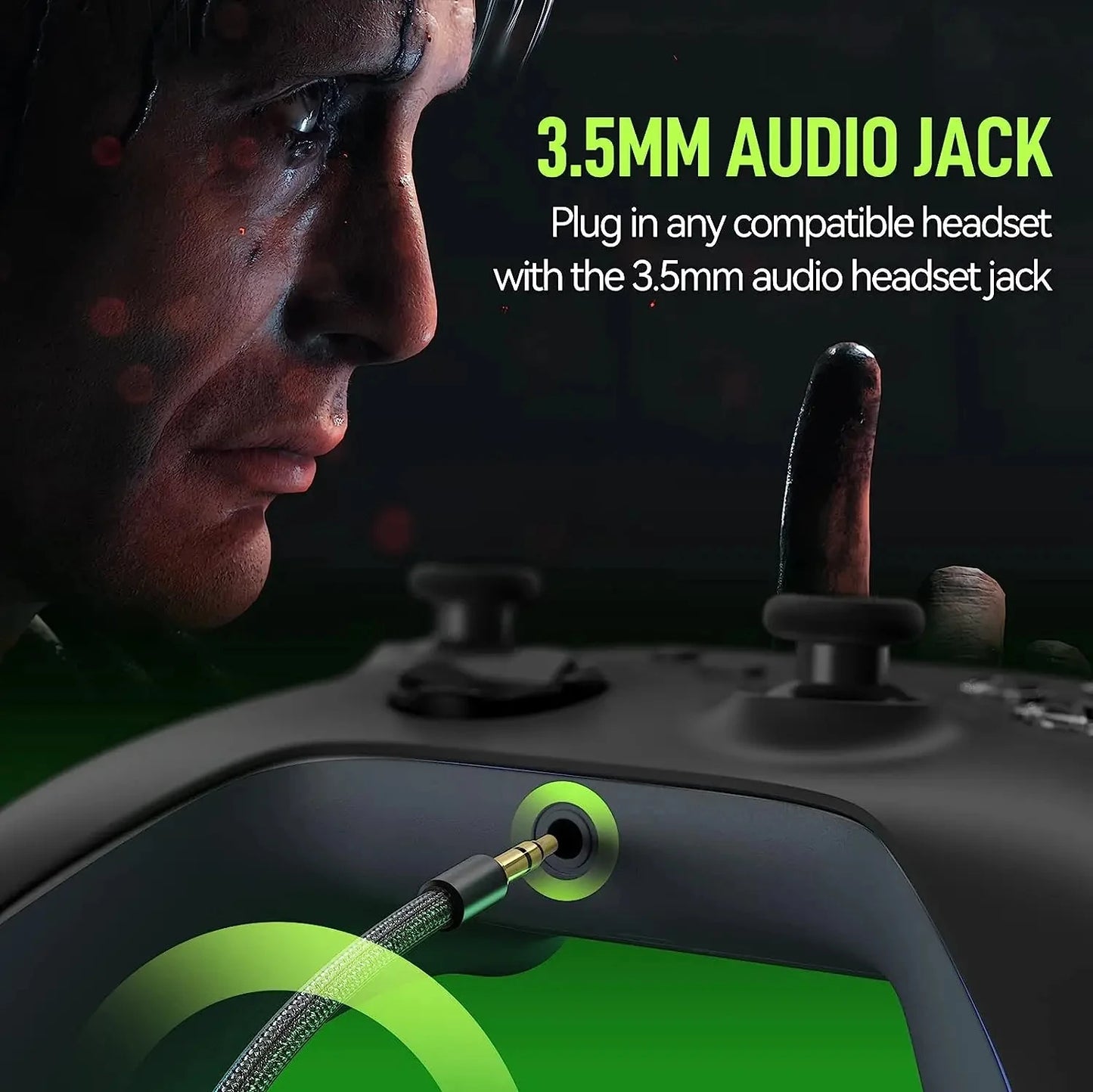 2025 New Wireless Controller Compatible with Xbox One, Xbox Series X/S, Xbox One X/S, PC with 2.4GHz Wireless Adapter Gamepad