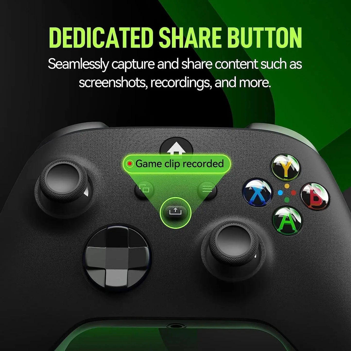 2025 New Wireless Controller Compatible with Xbox One, Xbox Series X/S, Xbox One X/S, PC with 2.4GHz Wireless Adapter Gamepad