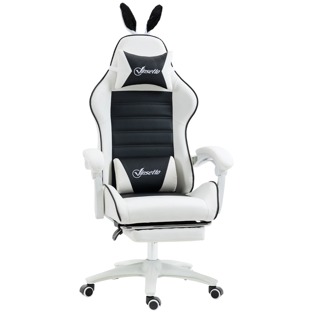 Vinsetto Swivel Pu Leather Gaming Chair with Adjustable Height 65X63X136-142Cm