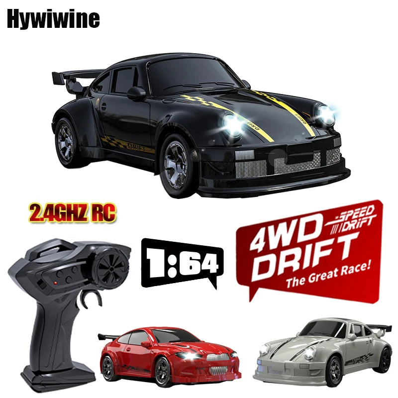 Mini Drift Rc Car High speed 1/64 4WD 2.4G Remote Control Car Four Wheel Drive Radio Controlled Mini Racing Model Boy Toy Gifts