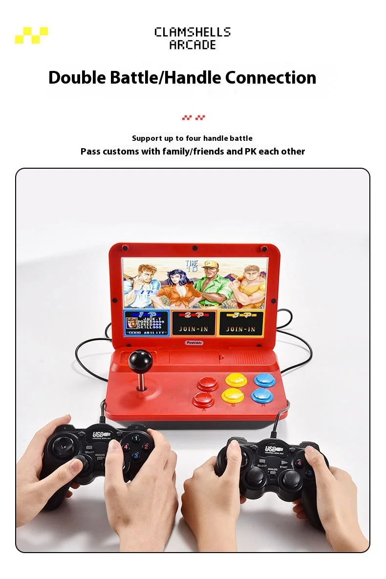 A13 10-inch Arcade Game Console Large Screen Dual Joystick Retro Desktop Gaming Machine for Home Use Handheld Game Player