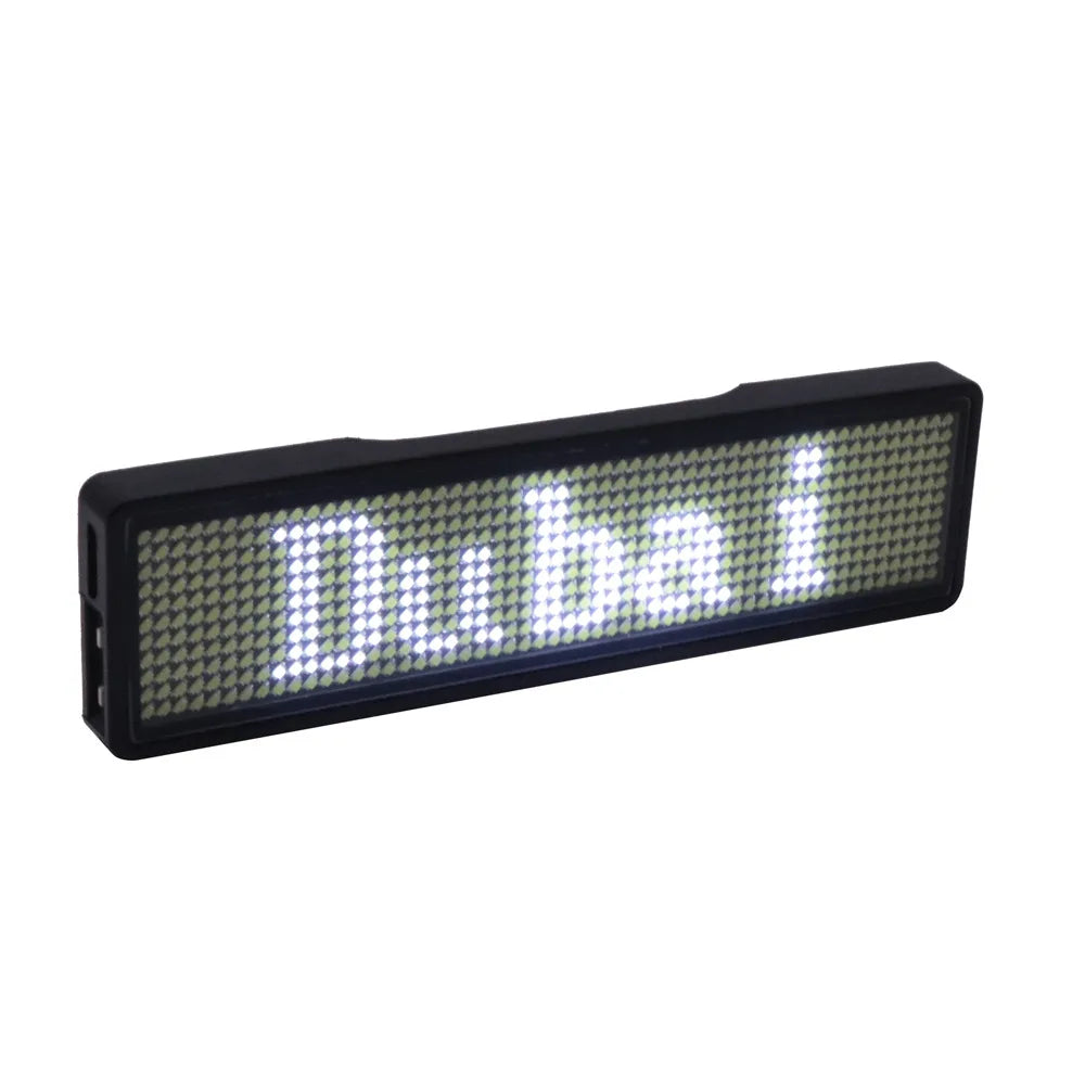 LED Name Badge Multi-color LED Display DIY Programmable Scrolling Message Light Board Mobile Control Text Message Light Board