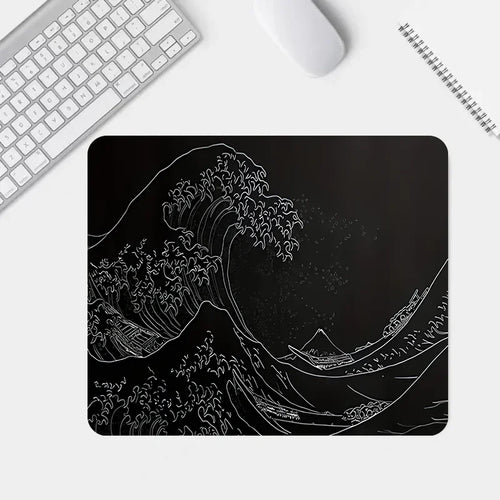 Black Sea Gaming mousepad, 2mm non-slip rubber base, 31.49 x 11.81 inches, extended gaming mousepad, designed for gamers office