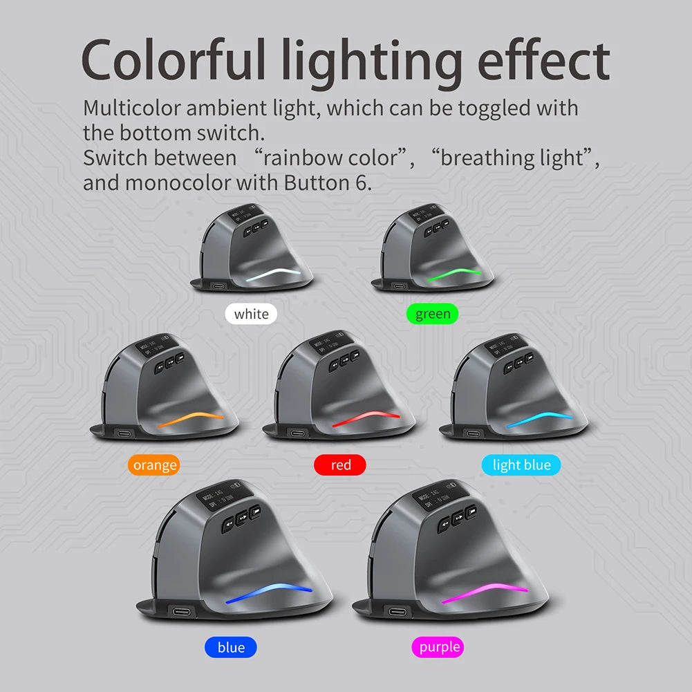 F-26C 2.4GHz Wireless Gaming Mouse 6 Buttons 3200DPI  Ergonomic Optical Mice Optical Gaming Computer Mouse for PC Laptop Gaming