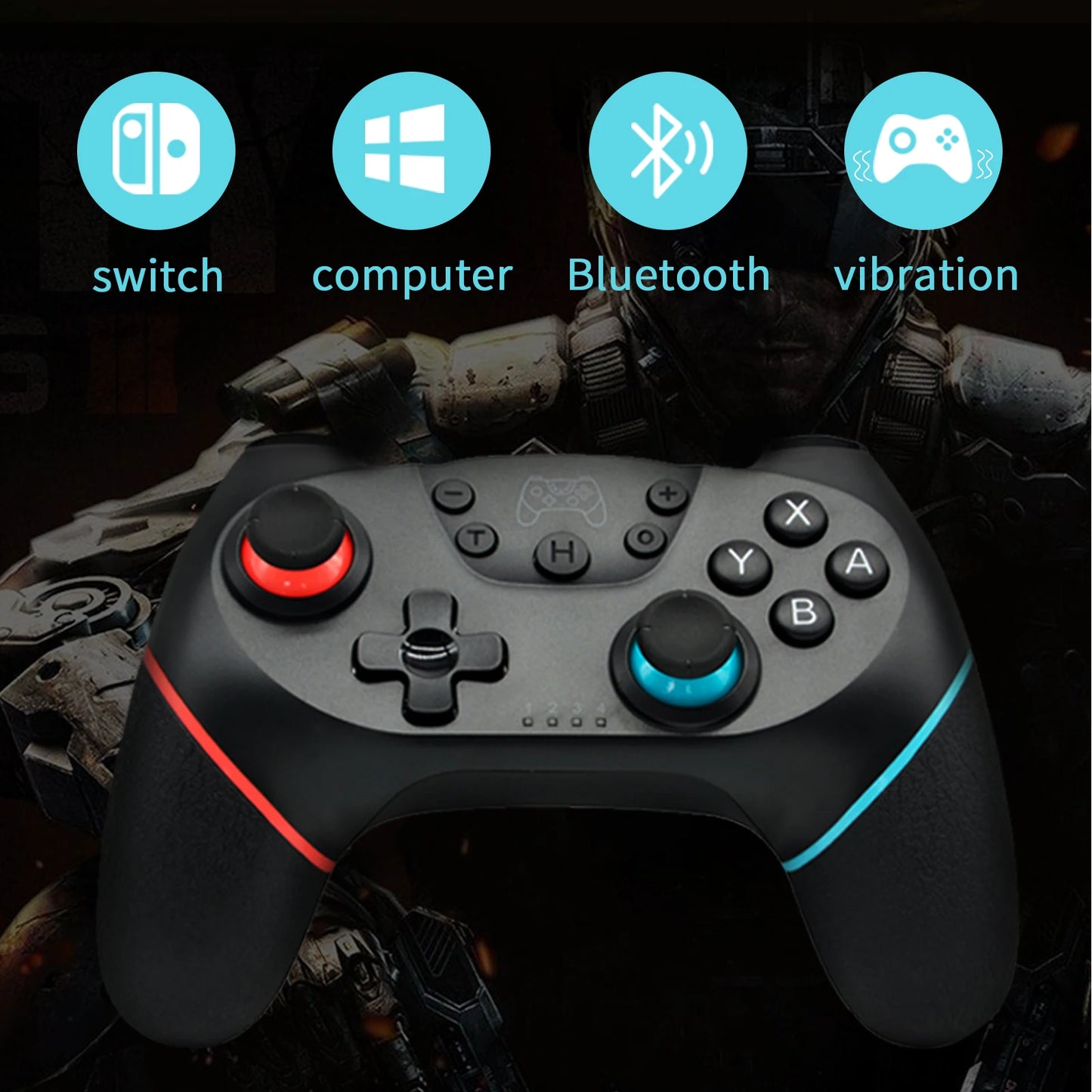 BROODIO Compatible Nintendo Switch Controller Wireless Bluetooth Gamepads For Nintendo Switch Pro OLED Console Control Joystick