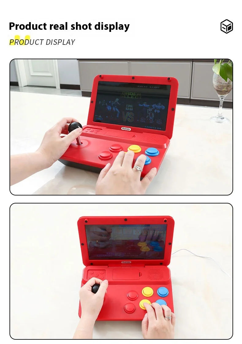 A13 10-inch Arcade Game Console Large Screen Dual Joystick Retro Desktop Gaming Machine for Home Use Handheld Game Player